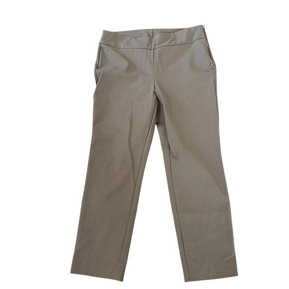 Chico’s Women’s Khaki Straight Leg Ankle Dress Pants Sz 2.5 Chico/US 14 GUC - Picture 1 of 9